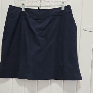 Chico's Golf Elegant Navy Mini Skirt
